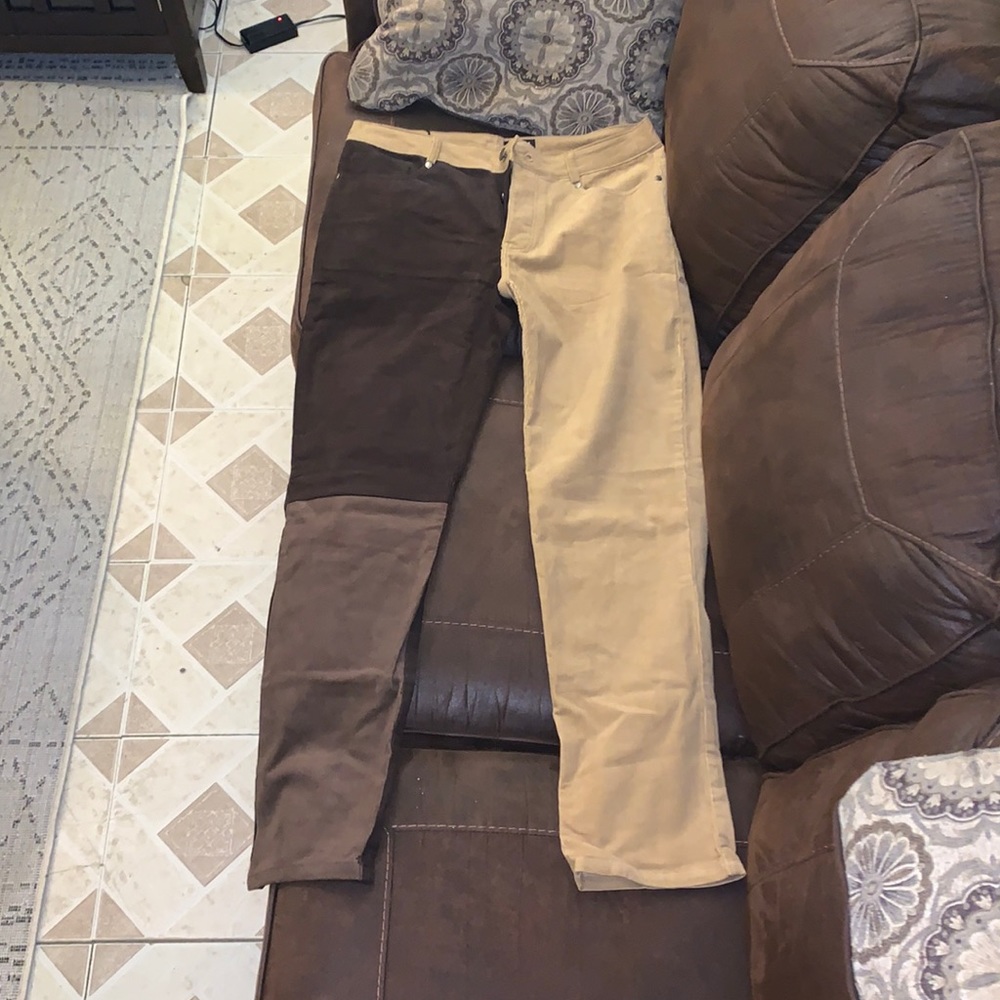 half & half pants